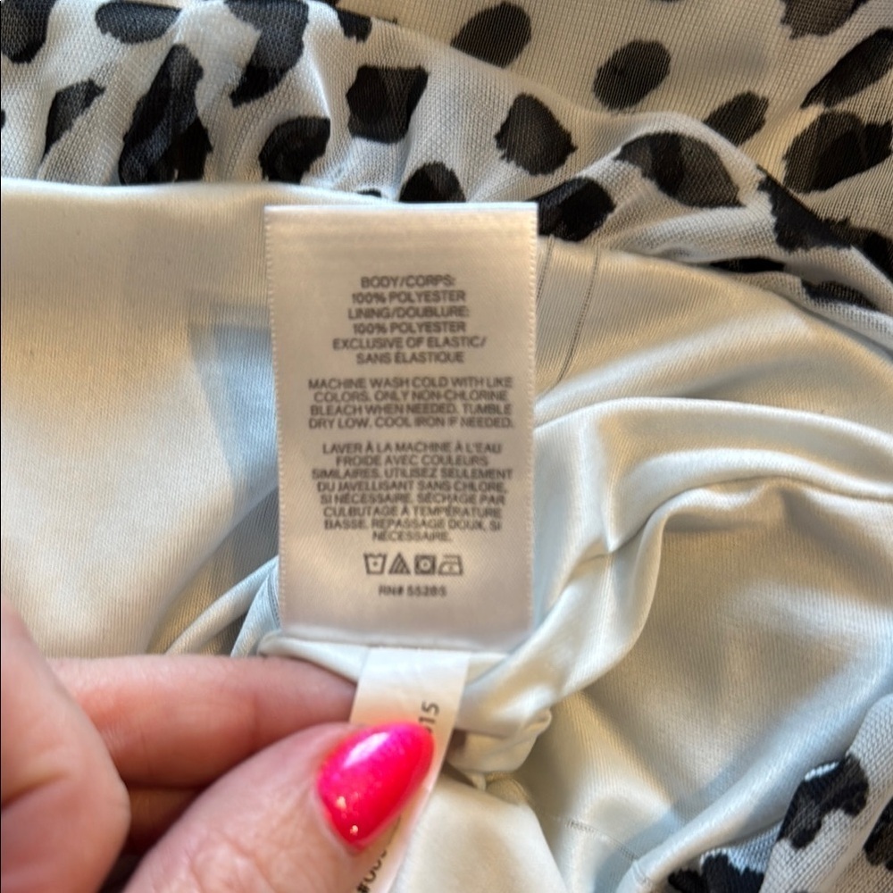Express Black and Brown Wrap Blouse - Picture 6 of 6